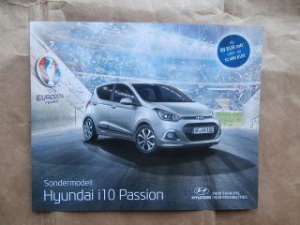 Hyundai i10 Passion Prospektblatt NEU