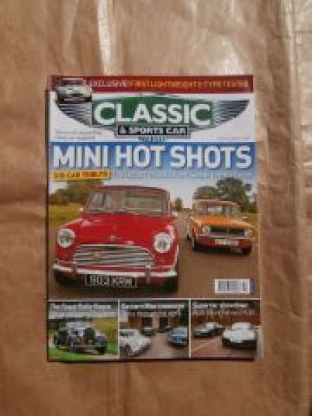 Classic & Sports Car 2/2015 Mini Cooper vs. ERA turbo,E-Type Lig