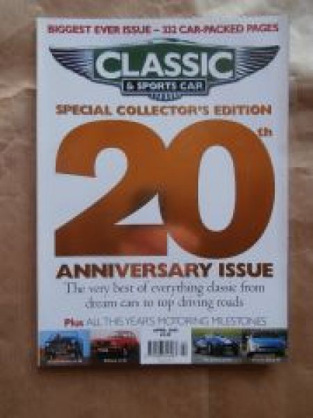 Classic & Sports Car 4/2002 20th Anniversary Issue,Alfa Romeo SZ
