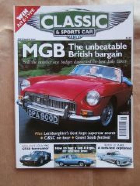 Classic & Sports Car 9/2001 Loa Mk6, MGB,Buick Le Sabre,E-Type