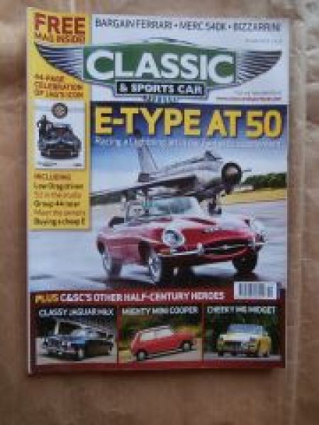 Classic & Sports Car 10/2011 E-Type at 50, Jaguar MkX,Mini Coope