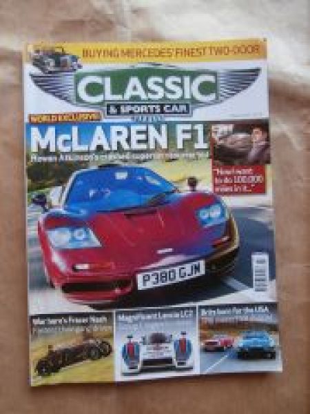 Classic & Sports Car 3/2013 mcLaren F1, Lancia LC2,TVR 2500M vs.