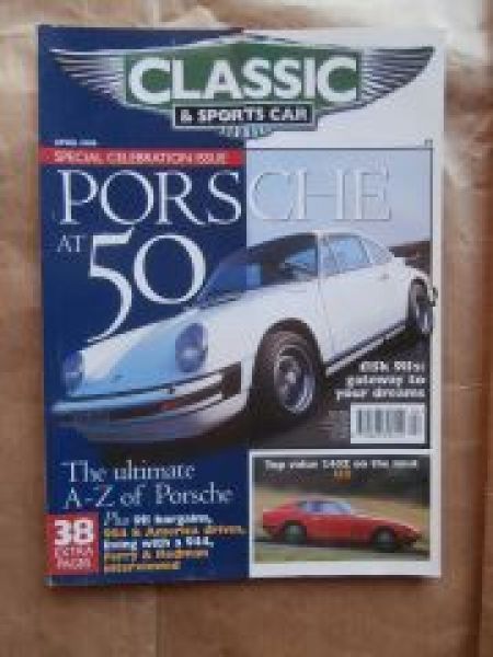 Classic & Sports Car 4/1998 Porsche 911 at 50, Datsun 240Z,