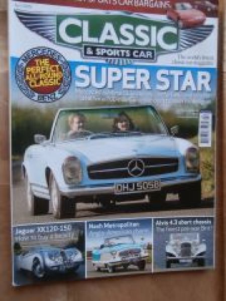 Classic & Sports Car 4/2009 Mercedes Benz 230SL Pagode,Alvis