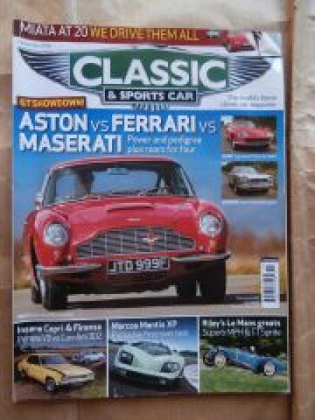 Classic & Sports Car 11/2009 Ferrari 330GT vs. Maserati Sebring