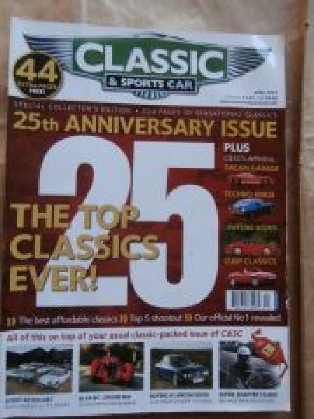 Classic & Sports Car 4/2007 25th Anniversary Issue,Aston Martin