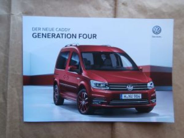 VW Caddy Generaton Four Prospekt November 2015 NEU