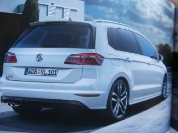 VW Golf Sportsvan +R-Line Prospekt Oktober 2015 NEU