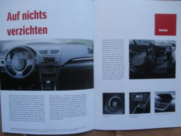 Suzuki Swift +Sport Prospekt Januar 2016 NEU