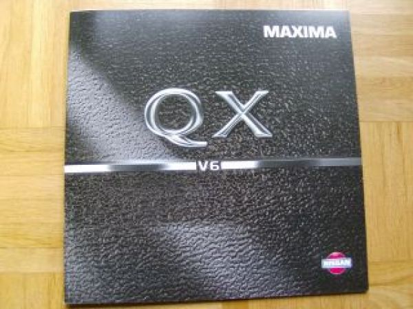 Nissan Maxima QX V6 Prospekt 1995 A3 Format