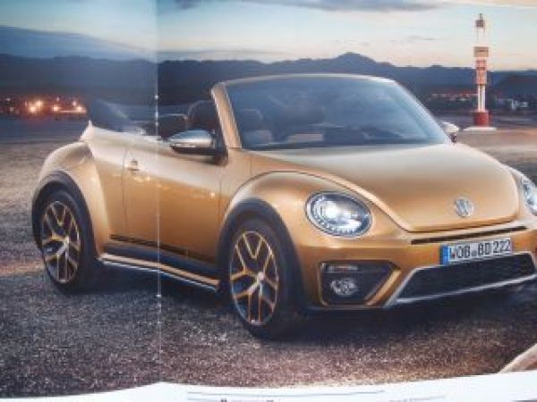 VW Beetle Dune +Cabriolet Prospekt Februar 2016 NEU
