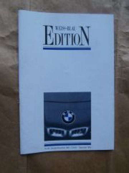 Edition Weiss Blau Nr. 85 10+11/1998 30 Jahre E9 Coupé,Faigl E21