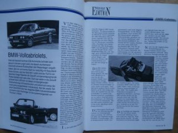 Edition Weiss Blau Nr.102 8+9/2000 E30 Cabrio,Alpina C2 2.7 Cabr