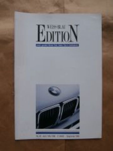 Edition Weiss Blau Nr.82 4+5/1998 7er E23,Alpina 2002 Poster,