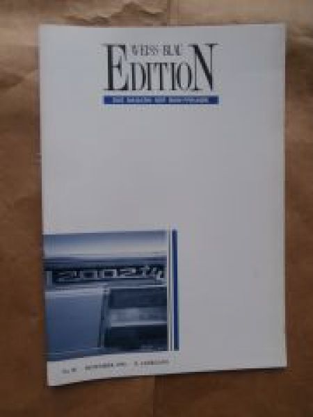 Edition Weiss Blau Nr.50 12/1992 Baur Cabriolets,1600-2,Walter K
