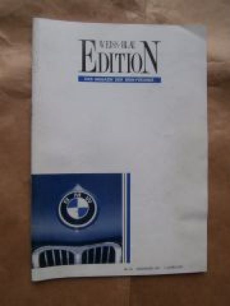 Edition Weiss Blau Nr.44 12/1991 503,1500, 3.0si E3,