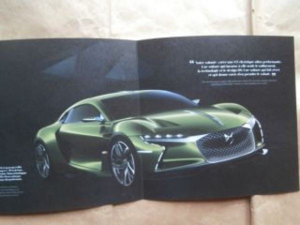 Citroen DS e-Tense Studie Catalogue Französisch März 2016 NEU