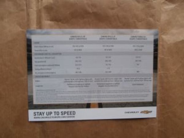 Chevrolet Camaro V8 Coupé Convertible +Turbo 2.0L 3/2016