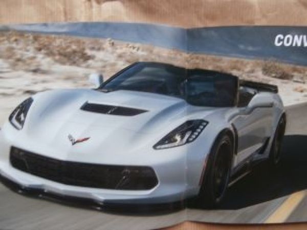Chevrolet Corvette Z06 Coupé Convertible Brochure 2016 NEU