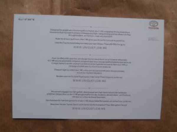 Toyota C-HR Hologramm Genf 2016 NEU