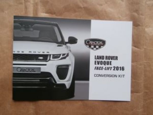 Caractere exclusive Land Rover Evoque Face-Lift 2016 Conversion