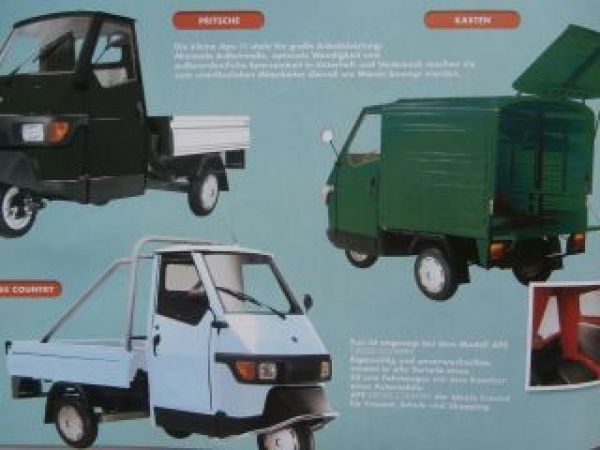 Piaggio Ape Leichttransporter 2014 Modelle Ausstattung Technik