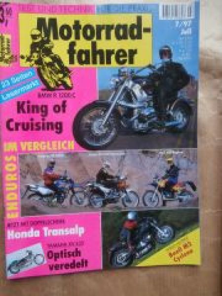 Motorradfahrer 7/1997 VG: Yamaha XT 600E vs. Honda NX 650 Domina