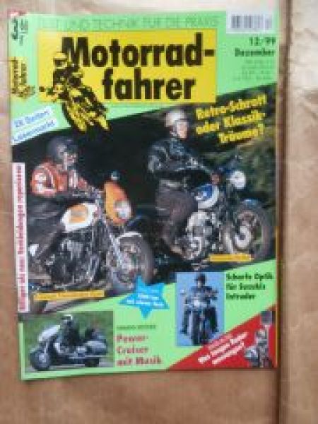 Motorradfahrer 12/1999 Yamaha Venture,Laverda Black Strike 750