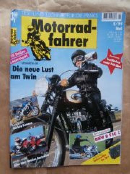 Motorradfahrer 5/1999 Kawasaki W 650, Suzuki SV 650,BMW R 850C