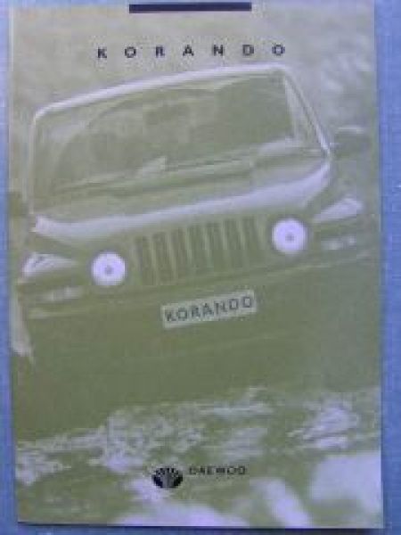 Daewoo Korando Prospekt 9/1999 NEU