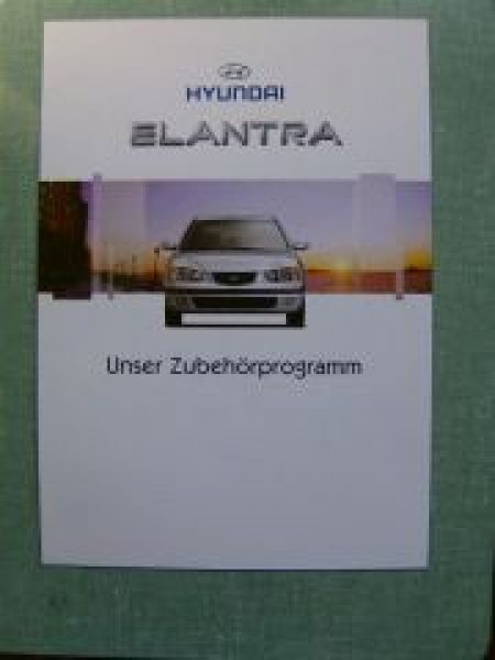 Hyundai Elantra Zubehörprospekt 7/2000 NEU