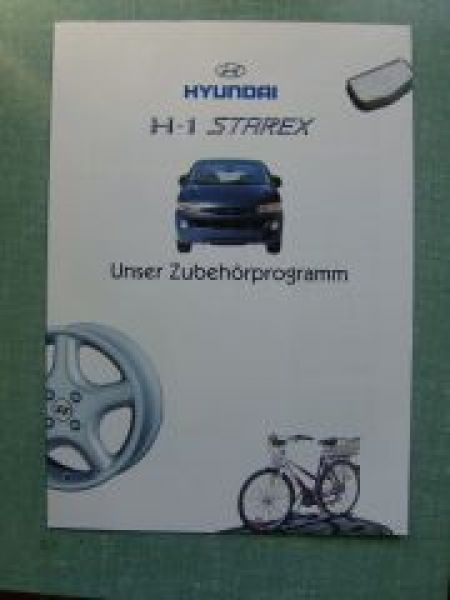 Hyundai H-1 Starex Zubehörprospekt 4/1998 NEU