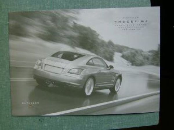Chrysler Crossfire Preisliste 12/2003 NEU