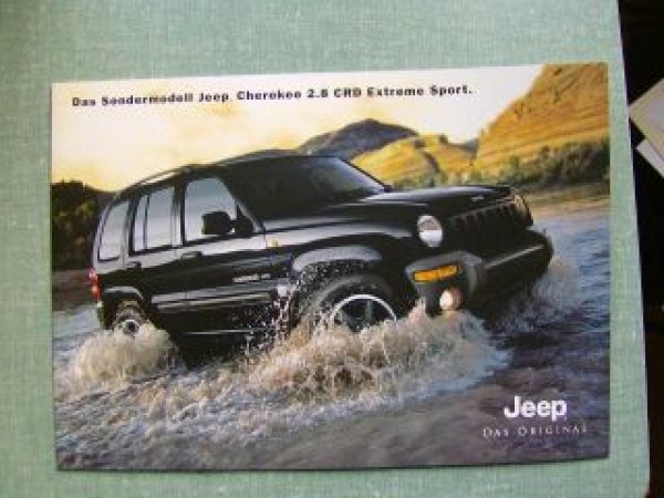 Jeep Cherokee 2.8CRD Extreme Sport Prospekt Sondermodell 2004