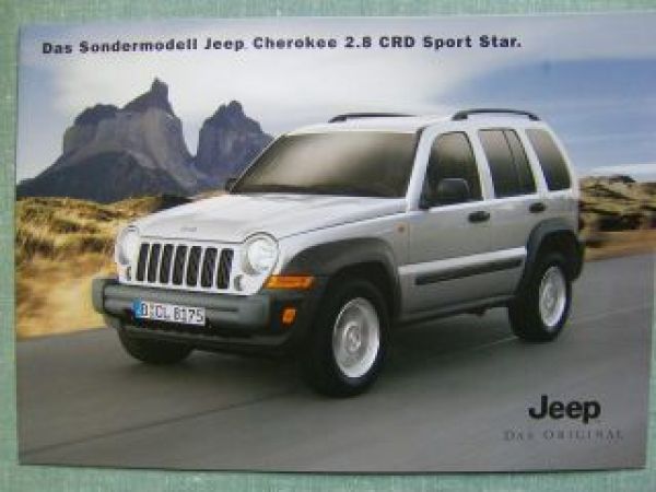 Jeep Cherokee 2.8CRD Sport Star Prospekt Sondermodell 2004