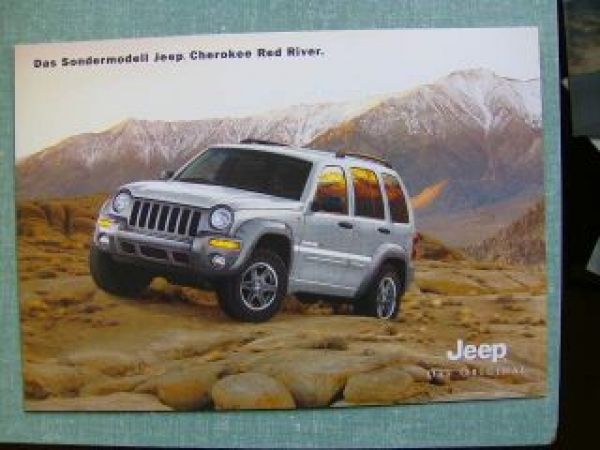 Jeep Cherokee Red River Sondermodell Prospekt 5/2003 NEU