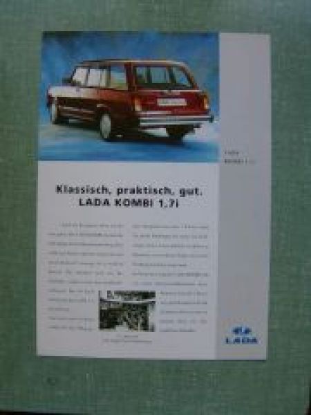 Lada Kombi 1.7i Prospekt 4/1996 NEU