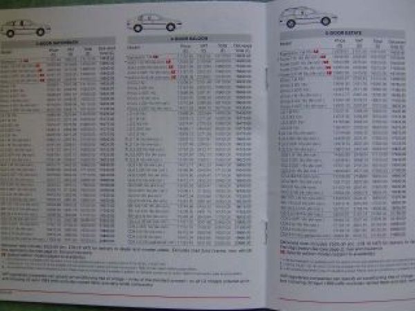 Vauxhall Car Price Guide 23.1.1999 Tigra Corsa Astra Vectra Sint