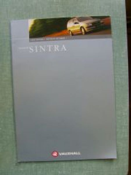 Vauxhall Sintra UK Prospekt Englisch 12/1998 NEU