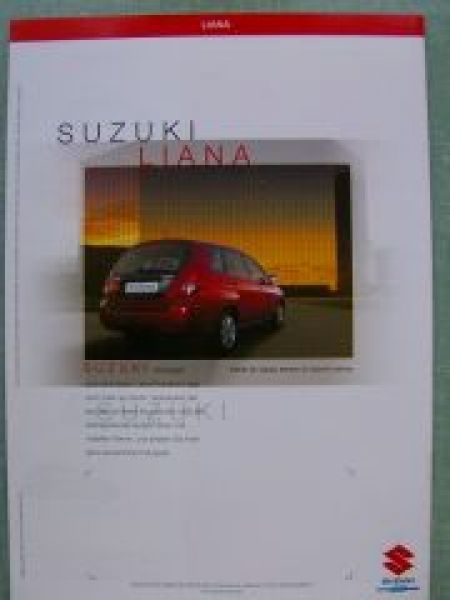 Suzuki Liana Prospekt 5/2001 NEU