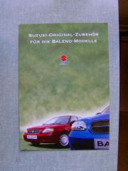 Suzuki Baleno 9/1998 Zubehör Prospekt NEU