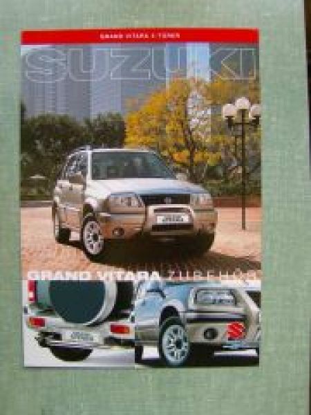Suzuki Grand Vitara 5-türer Zubehör Prospekt 3/2001 NEU