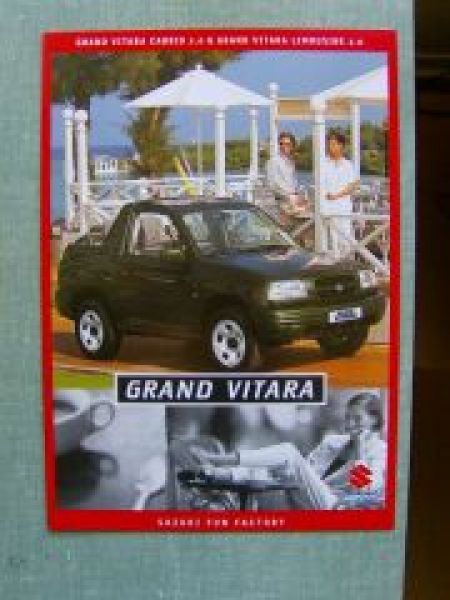 Suzuki Grand Vitara Cabrio & Limousine 2.0 Prospekt  9/1999