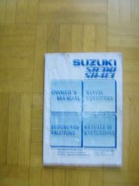 Suzuki SA310 SA413 Owners Manual Betriebsanleitung 3/1987