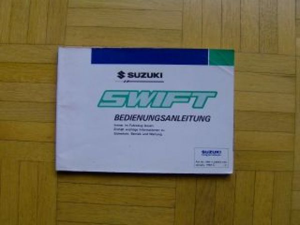 Suzuki Swift 1/1992 Betriebsanleitung Rarität