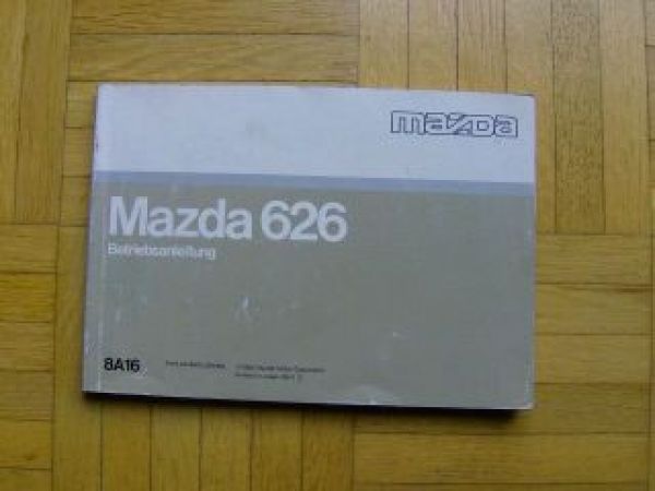 Mazda 626 Betriebsanleitung Handbuch 1988