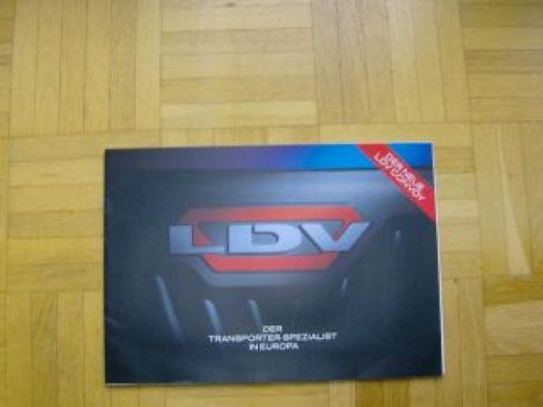 LDV Prospekt neue Convoy 1998 Rarität