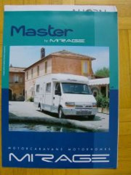 Mirage Motorcaravans Motorhomes Renault Master Prospekt 1/2000