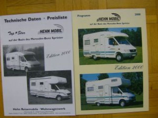 Hehn Mobil Edition 2000 Mercedes Benz Sprinter Prospekt