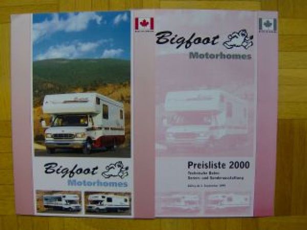 Bigfoot Motorhomes Prospekt Class-C 1999 NEU